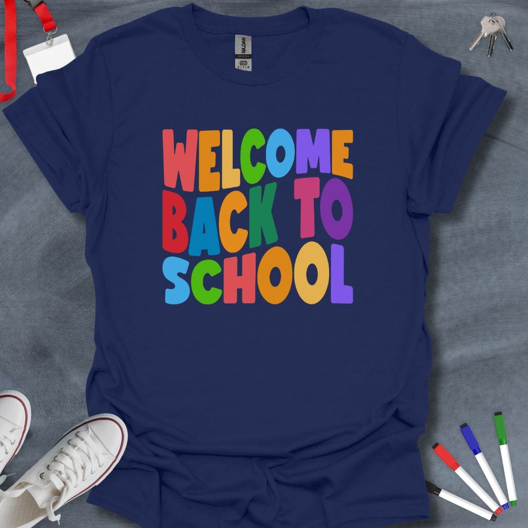 Teacher T-Shirt Navy / S Welcome Back to School T-Shirt