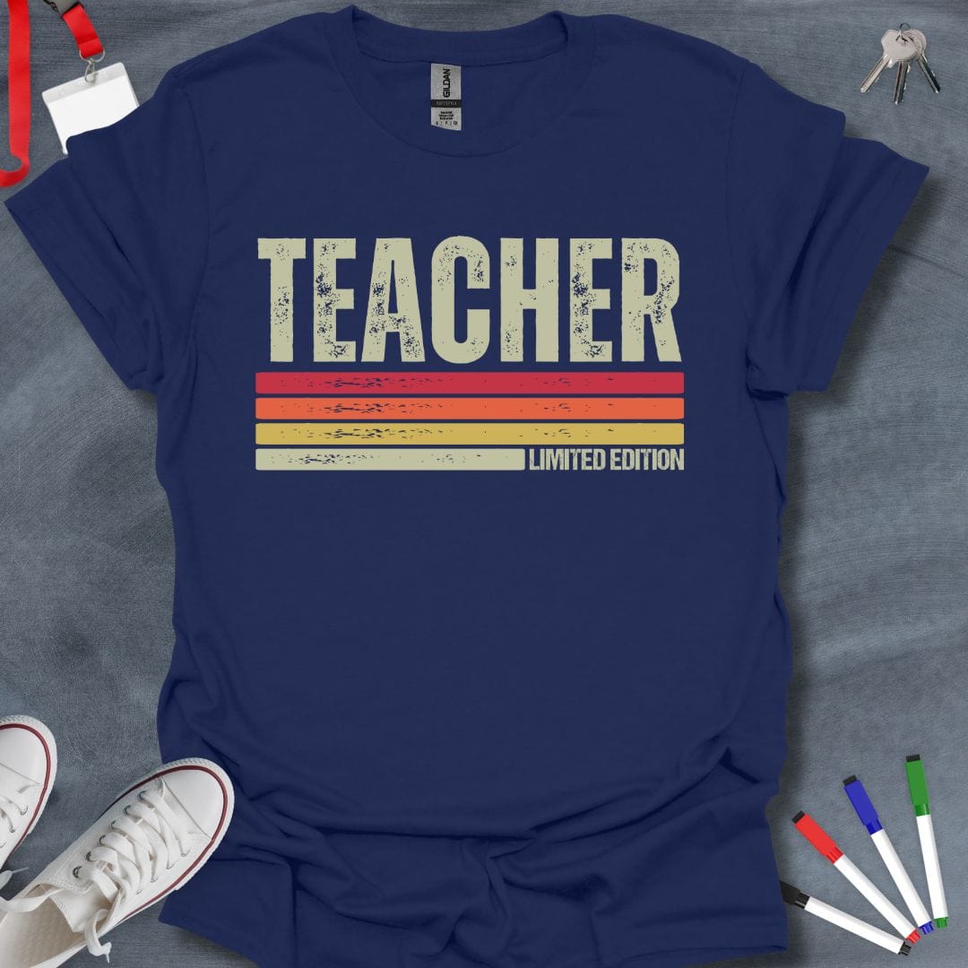 Teacher T-Shirt Navy / S Retro Teacher Limited Edition T-Shirt