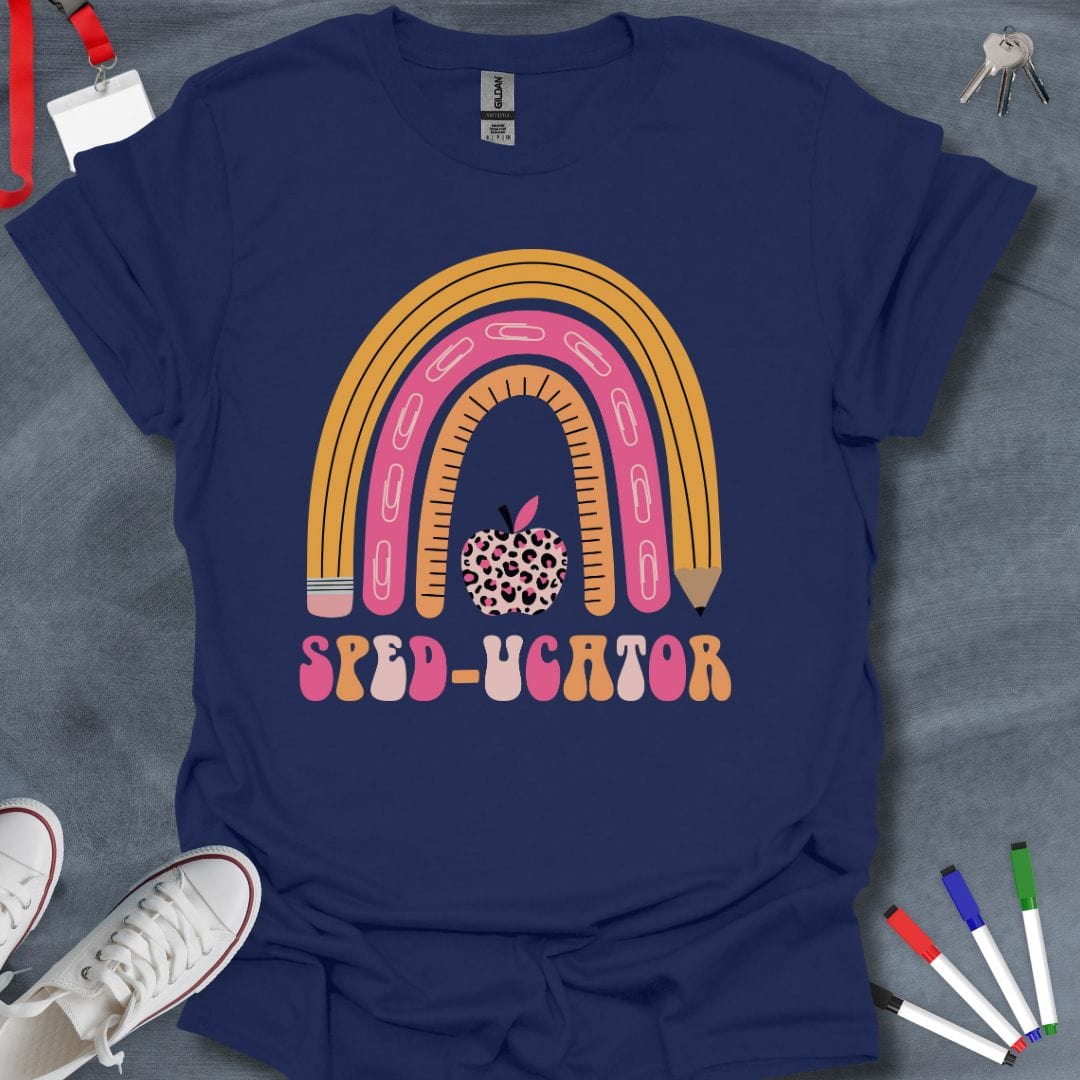 Teacher T-Shirt Navy / S SPED-ucator T-Shirt