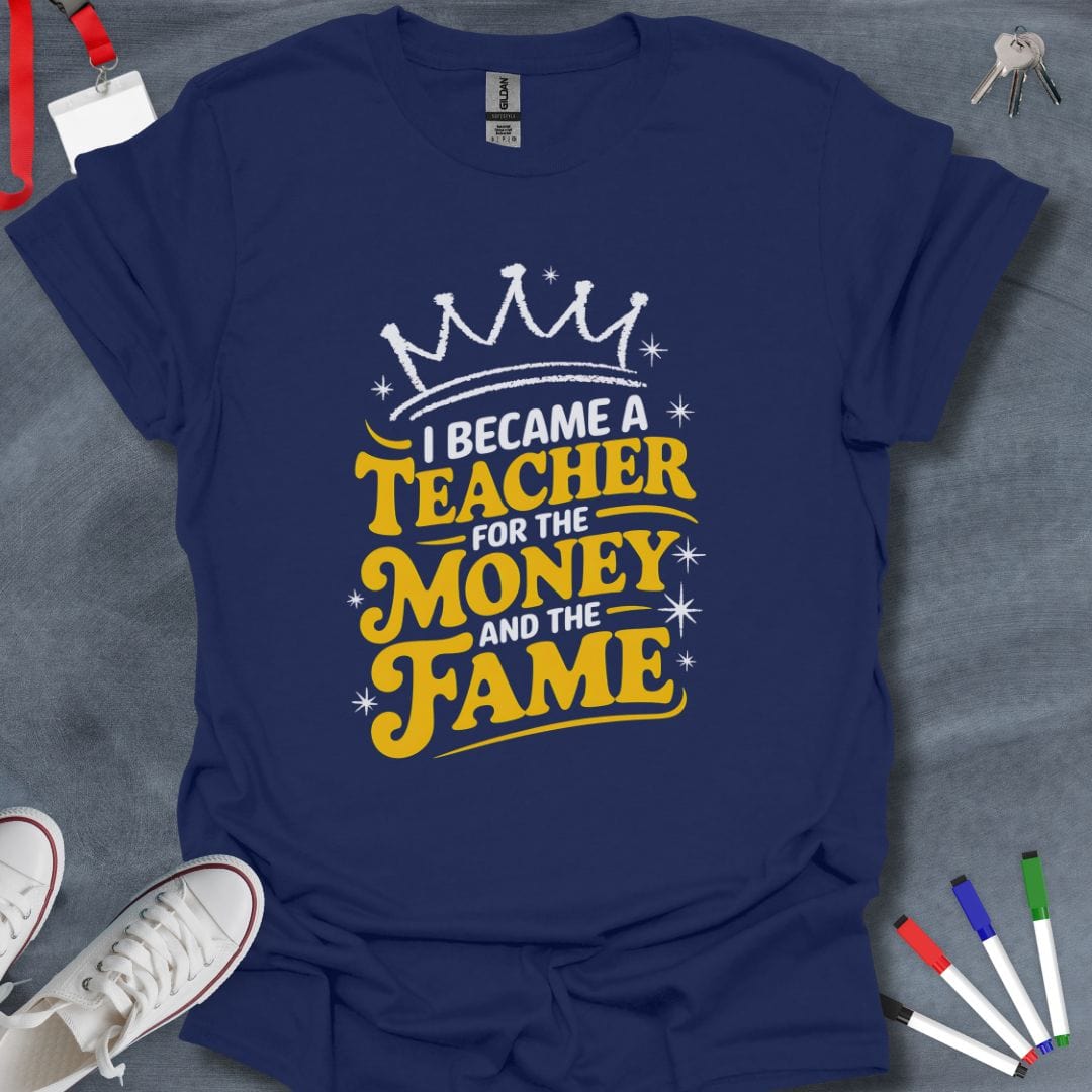 Teacher T-Shirt Navy / S Royal Teaching Perks T-Shirt