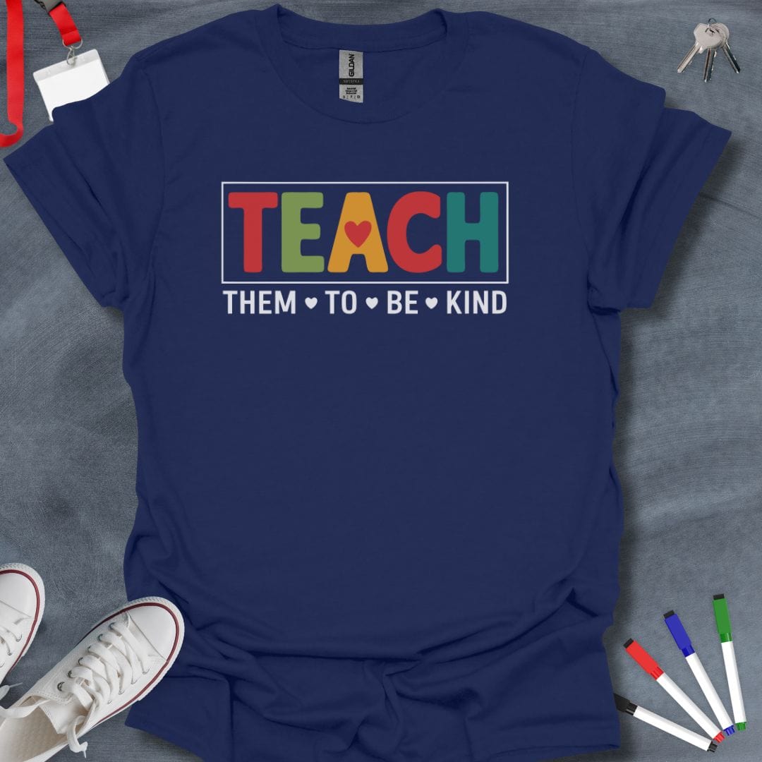 Teacher T-Shirt Navy / S Kindness Advocate Educator T-Shirt