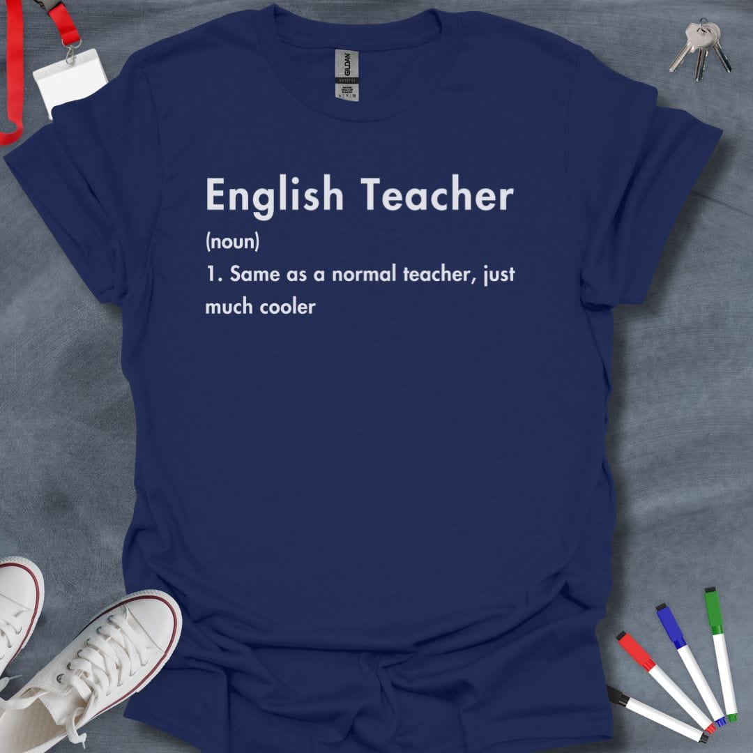 Teacher T-Shirt Navy / S English Teacher Definition T-Shirt