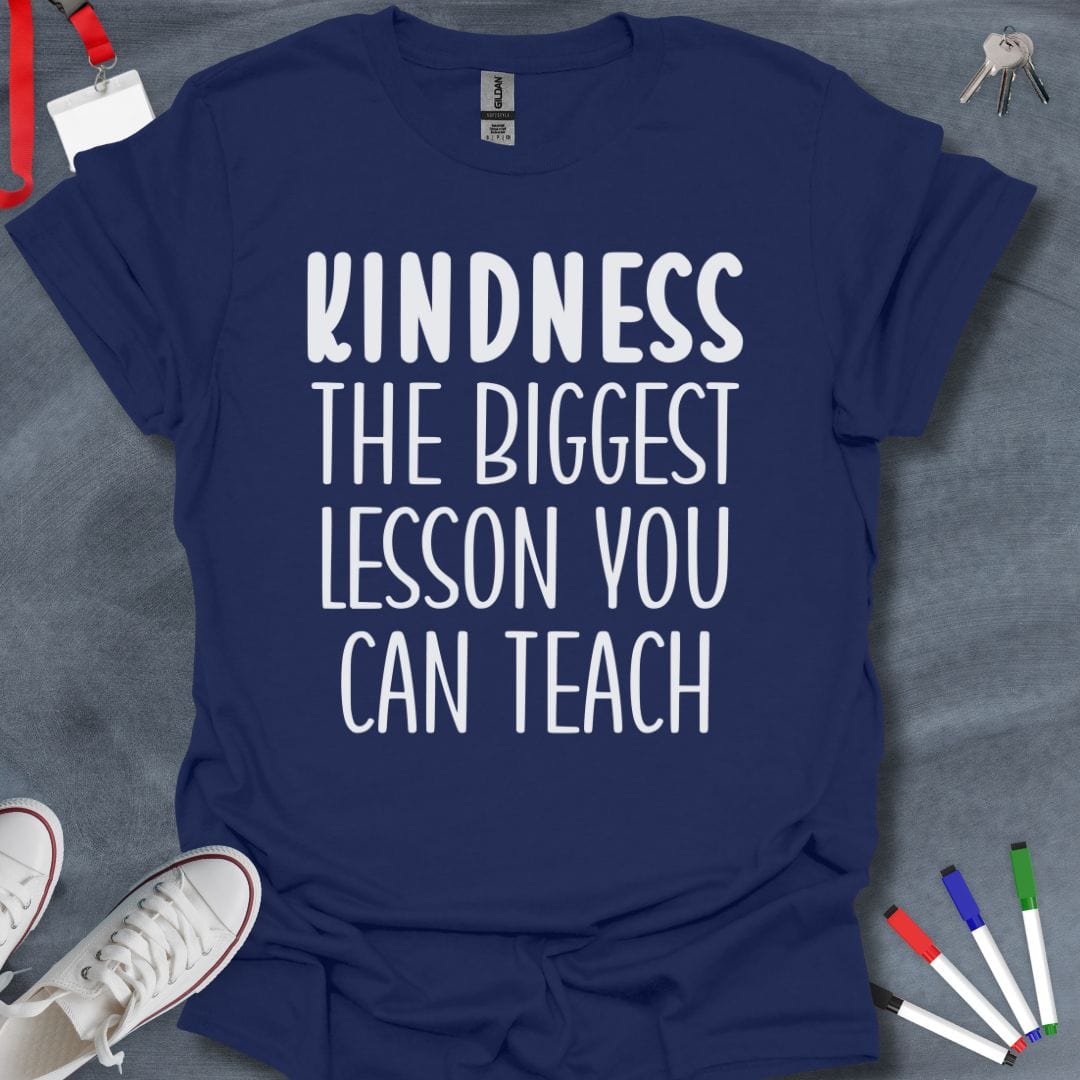 Teacher T-Shirt Navy / S Kindness Lesson T-Shirt