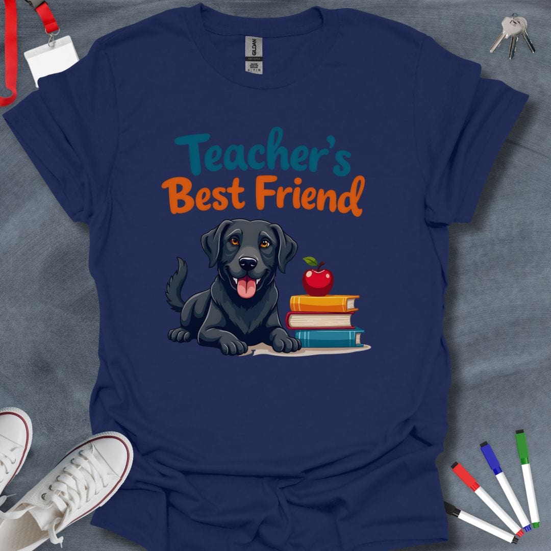 Teacher T-Shirt Navy / S Black Lab Pals Educator T-Shirt