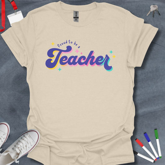 Teacher T-Shirt Natural / S Proud to be a Teacher Cosmic T-Shirt