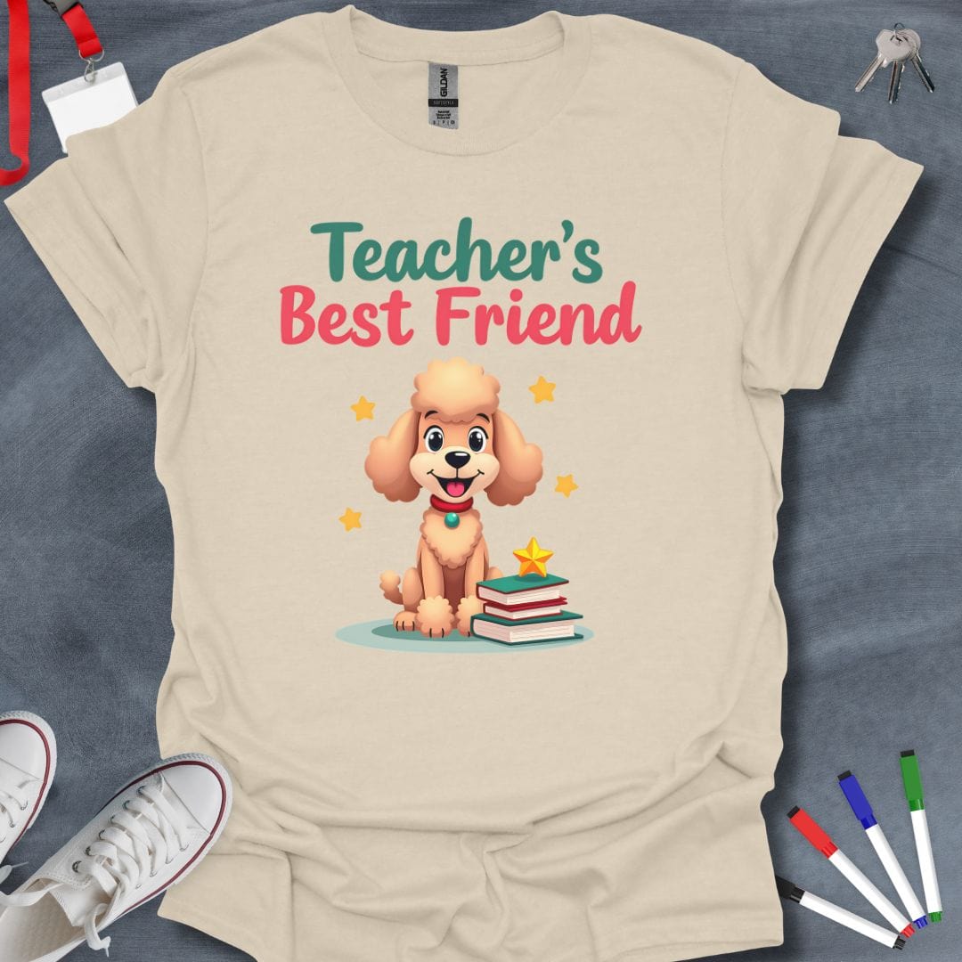 Teacher T-Shirt Natural / S Poodle Pals Educator T-Shirt