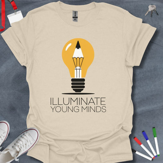 Teacher T-Shirt Natural / S Bright Ideas Educator T-Shirt