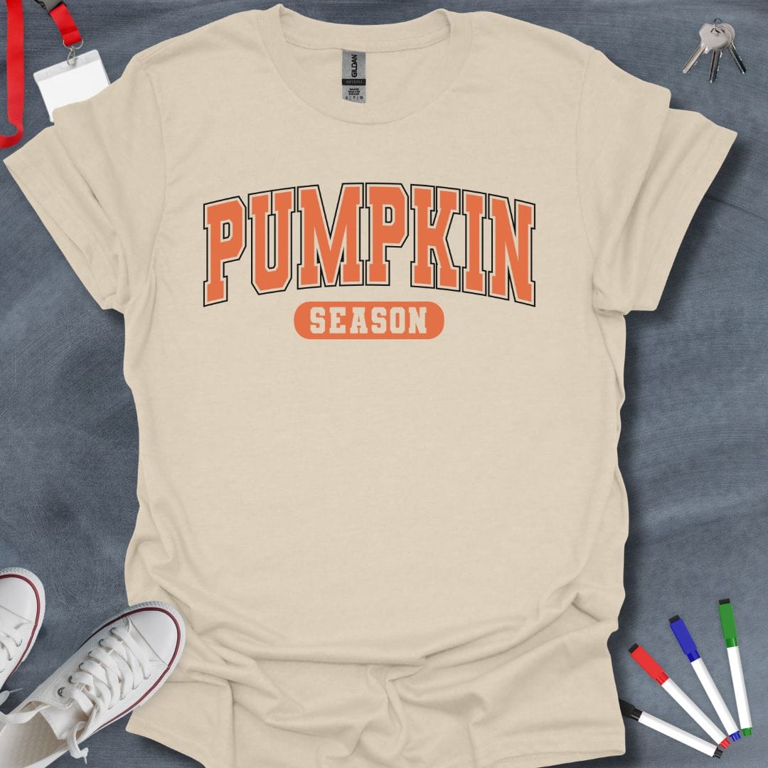 Teacher T-Shirt Natural / S Pumpkin Season T-Shirt