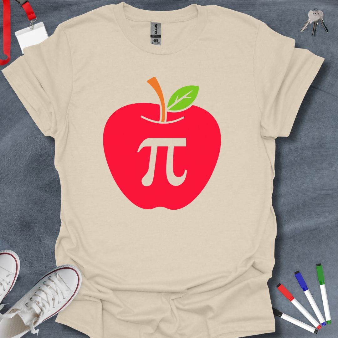 Teacher T-Shirt Natural / S Apple Pi Educator T-Shirt