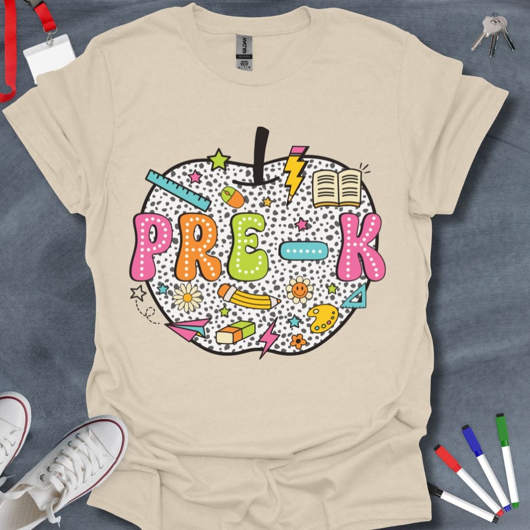 Teacher T-Shirt Natural / S Pre-K Fun T-Shirt