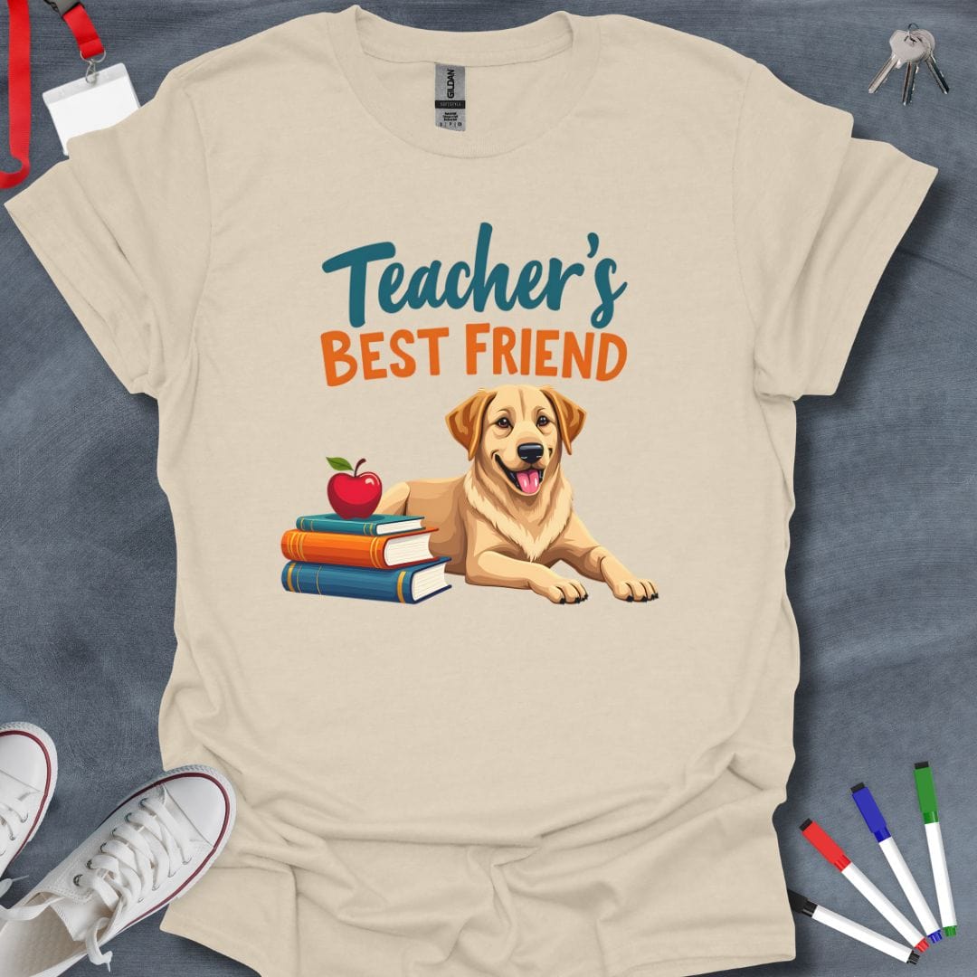 Teacher T-Shirt Natural / S Labrador Retriever Pals Educator T-Shirt