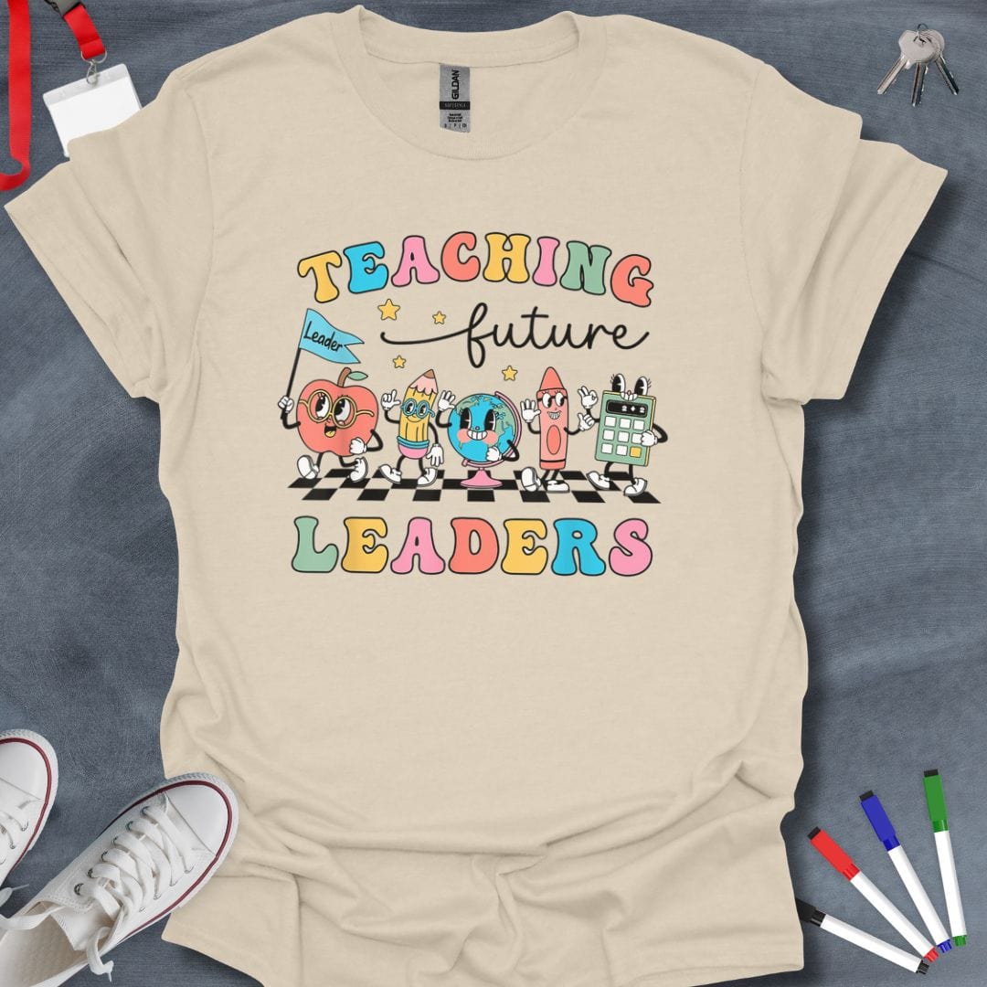 Teacher T-Shirt Natural / S Shaping Future Leaders T-Shirt