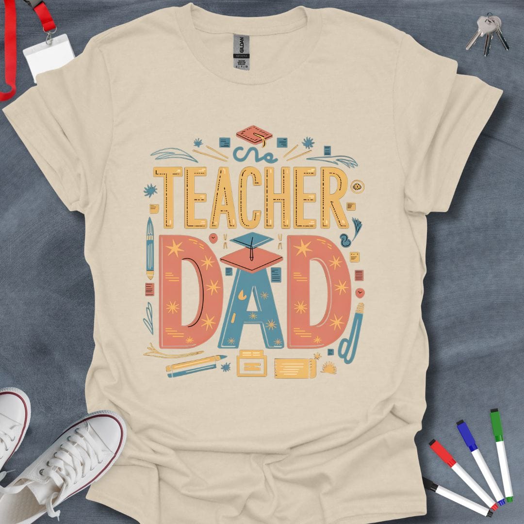 Teacher T-Shirt Natural / S Educational Champion Dad T-Shirt